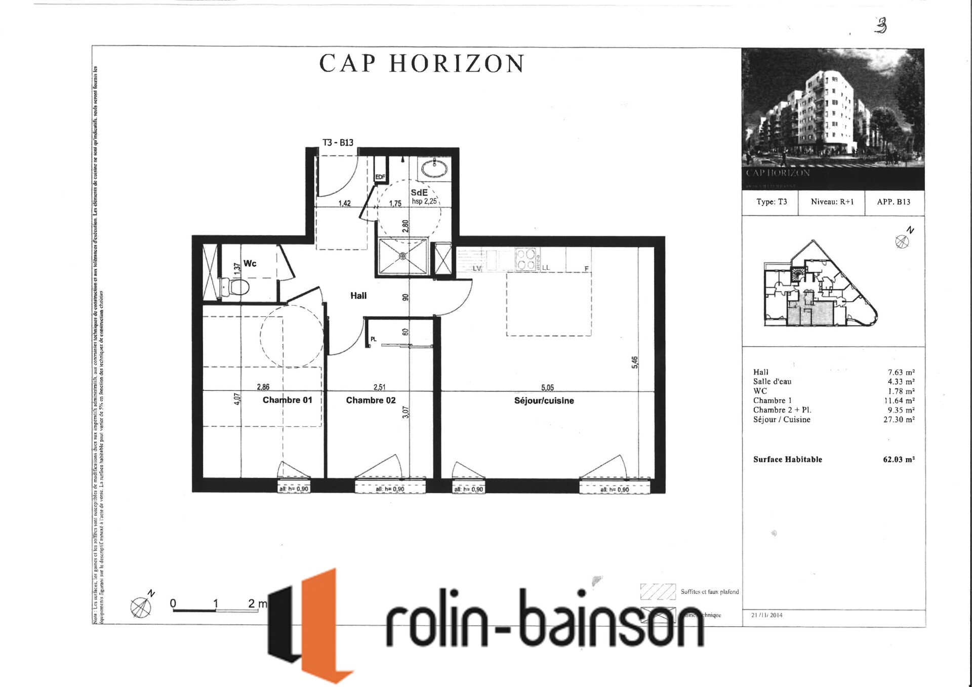 Appartement 62 m²